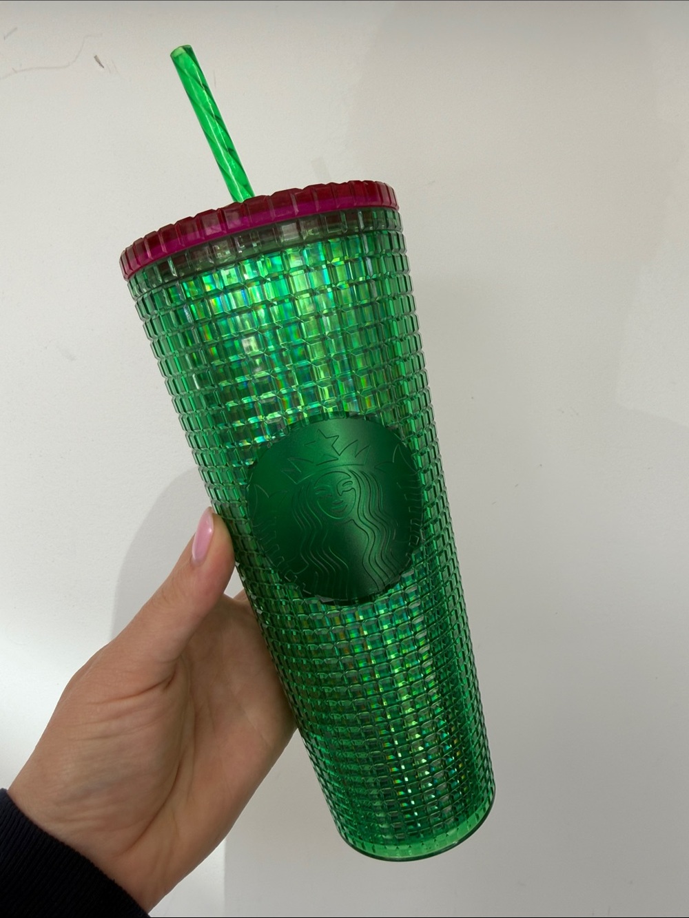 NEW Starbucks | 2023 Spring Iridescent Watermelon Grid Venti Tumbler 24oz NWT